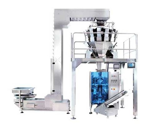 China Stainless Steel Weighing And Packing Machine , Vertical Packaging Machine High Speed supplier